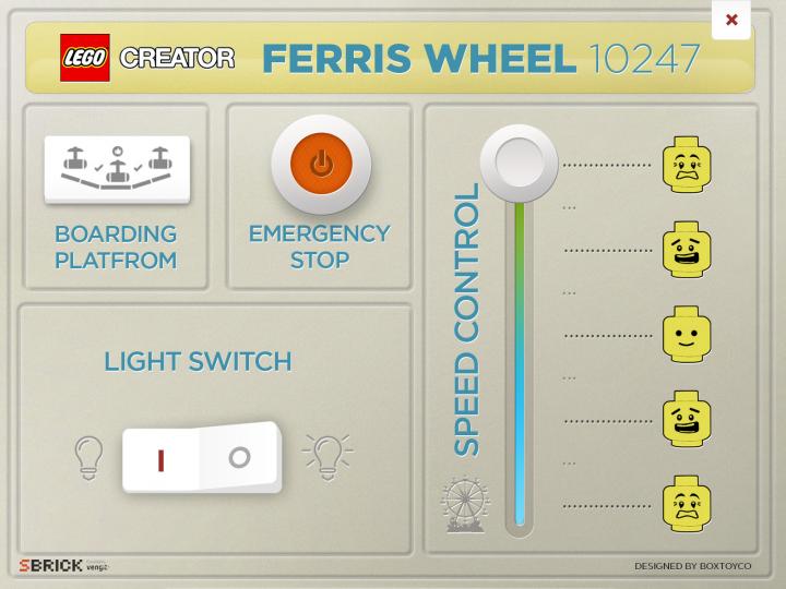 LEGO® Ferris Wheel 10247 Control Panel